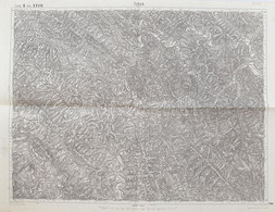 Cca 1909 Turka és Környékének Térképe, 1:75.000, 42x54 Cm - Non Classés