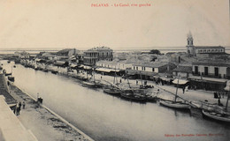 CPA. - PALAVAS > Le Canal Rive Gauche - Belle Animation - En TBE - Palavas Les Flots