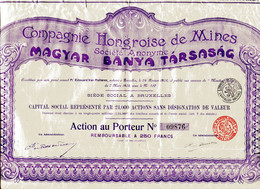 MAGYAR BANYA TÁRSASÁG - Compagnie Hongroise De Mines - Bank & Insurance