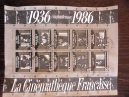 FRANCE - Bloc N° YT 9 - Cinquantenaire De La Cinémathèque Française 1986 - Oblitérés - Used