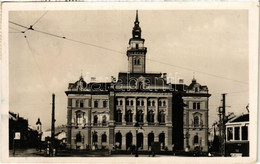 T2 1947 Újvidék, Novi Sad; Városháza, Villamos, / Town Hall, Tram - Unclassified