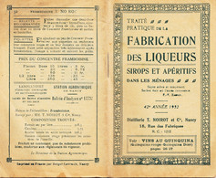 Publicité - Carnet De 16 Pages - Fabrication Liqueurs Sirops Apéritifs - Distillerie Noirot Nancy - Publicités