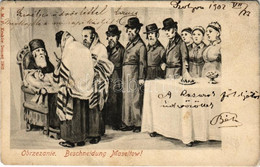 T3 1902 Obrzezanie / Beschneidung Maseltow! / Judaica Art Postcard, Circumcision. S.M.P. Kraków (EB) - Non Classés