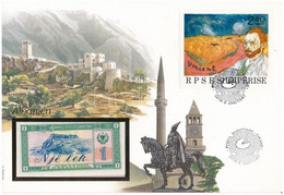 Albánia 1976. 1L Felbélyegzett Borítékban, Bélyegzéssel T:I Albania 1976. 1 Lek In Envelope With Stamp And Cancellation  - Non Classés