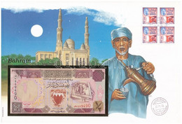 Bahrein 1973 (1996) 1/2D Felbélyegzett Borítékban, Bélyegzéssel T:I  Bahrain 1973 (1996) 1/2 Dinar In Envelope With Stam - Non Classés