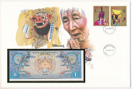 Bhutan 1N ~1981. Felbélyegzett Borítékban, Bélyegzéssel T:I Bhutan ~1981. 1 Ngultrum In Envelope With Stamp And Cancella - Non Classés