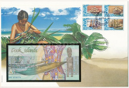 Cook-szigetek 1992. 3$ Felbélyegzett Borítékban, Bélyegzéssel T:I  Cook Islands 1992. 3 Dollars In Envelope With Stamp A - Non Classés