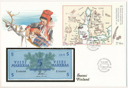 Finnország 1963. 5M Felbélyegzett Borítékban, Bélyegzéssel T:1  Finland 1963. 5 Markkaa In Envelope With Stamp And Cance - Non Classés