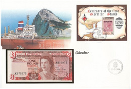 Gibraltár 1983. 1Ł Felbélyegzett Borítékban, Bélyegzéssel T:I Gibraltar 1983. 1 Pound In Envelope With Stamp And Cancell - Non Classés