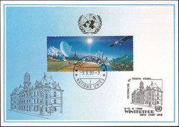 UNO GENF 1999 Mi-Nr. 302 Blaue Karte - Blue Card  Mit Erinnerungsstempel WINTERTHUR - Lettres & Documents