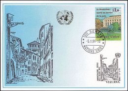 UNO GENF 1999 Mi-Nr. 303 Blaue Karte - Blue Card  Mit Erinnerungsstempel VERONA - Storia Postale