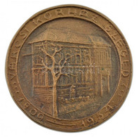 1954. "Városi Kórház Szeged 1809-1954" Egyoldalas Bronz Emlékérem (59mm) T:2 Kis Patina - Non Classés