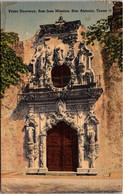 Texas San Antonio San Jose Mission Front Doorway 1946 - San Antonio