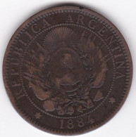 Argentine 2 Centavos 1884, En Bronze , KM# 33 - Argentine