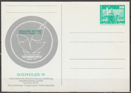 DDR Ganzsache 1978 Nr. P 83 SOZPHILEX78 Ungebraucht ( D 94 ) Günstige Versandkosten - Cartes Postales - Neuves