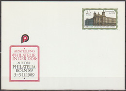 DDR Ganzsache 1989 Nr. P 104 SOZPHILEX78 Ungebraucht ( D 2981 ) Günstige Versandkosten - Cartes Postales - Neuves