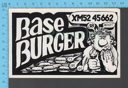 QSL - Base Et Mobile : Burger - Rosemont Montreal Que - CB - CB-Funk