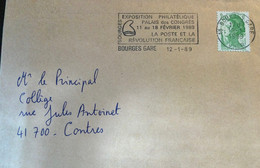 Enveloppe Avec Flamme BOURGES Expo Philatélique - Unclassified