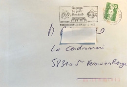 Enveloppe Avec Flamme  MONTOIRE SUR LE LOI-Ronsard - Unclassified