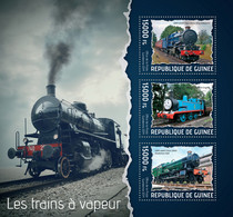 2014 GUINEA MNH STEAM TRAINS   |  Yvert&Tellier Code: 7097-7099  |  Michel Code: 10279-10281 - Guinea (1958-...)