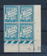 FRANCE - COIN DATE DU 4 MAI 1935 TAXE N° 28 NEUF* AVEC CHARNIERE - Postage Due