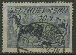 Deutsches Reich 1921 Pflüger Wasserzeichen 2 Waffeln 196 Gestempelt Geprüft - Used Stamps
