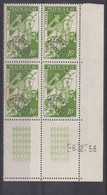 MONACO - PREO N° 12B - Bloc De 4 COIN DATE - NEUF SANS CHARNIERE - 6/2/58 - Voorafgestempeld