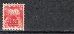 ANDORRA (FR) : Timbre Taxe 25 MNH  (1943-46) - Neufs