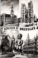 (2 G 35) Very Old - Belgium - Bruxelles Manneken-Pis - 4 Views (posted 1955) B/w Nº 14 - Beroemde Personen