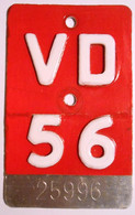 Velonummer Waadt VD 56 - Number Plates