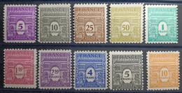 FRANCE Y&T 620 à 629 " Arc De Triomphe 1ere Série " 1944 Neuf** MNH - 1944-45 Arco Del Triunfo