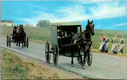 Pennsylvania Greetings From Amish Country An Amish Family Carriage - Lancaster