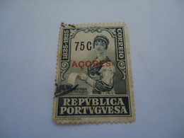 PORTUGAL   AZORES  OVERPRINT USED STAMPS  QUEEN - Other & Unclassified
