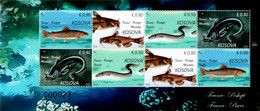 Kosovo MNH** 2022 07.29.2022 Fauna Fish Sheet - Kosovo