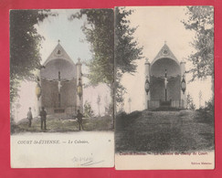 Court-Saint-Etienne - Le Calvaire ... 2 Cartes Postales Différentes  ( Voir Verso ) - Court-Saint-Etienne