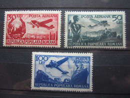 VEND BEAUX TIMBRES DE POSTE AERIENNE DE ROUMANIE N° 53 - 55 , X !!! - Unused Stamps