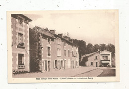 Cp, 86 ,LIGUGE , Ed. De L' Abbaye Saint Martin , Le Centre Du Bourg , Vierge - Other & Unclassified