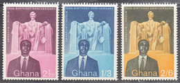 GHANA   SCOTT NO 39-41  MINT HINGED   YEAR  1959 - Ghana (1957-...)