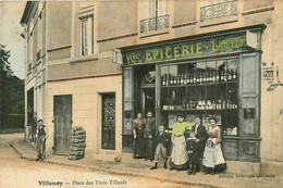 Villenoy La Place Des Trois Tilleuls * Façade épicerie LEVAUX * Commerce Magasin - Villenoy