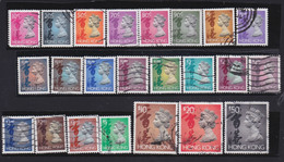 Hong Kong  .   SG  .    23 Stamps        .    O   .   Cancelled - Usati