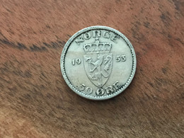 Münze Münzen Umlaufmünze Norwegen 50 Öre 1953 - Norway