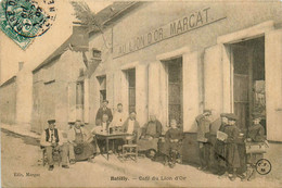 Batilly * Débit De Tabac Tabacs TABAC , Façade Le Café Du Lion D'or , MARCAT Propriétaire * Villageois écoliers - Autres & Non Classés