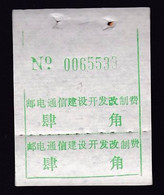 CHINA CHINE HUBEI TONGCHENG 437400 ADDED CHARGE LABELS (ACL) 0.40 YUAN  VARIETY! - Other & Unclassified