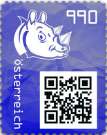 Crypto Krypto 3.1 Rhinoceros Nashorn - Blau FRANKATUR ** 990 Cents - Ungebraucht