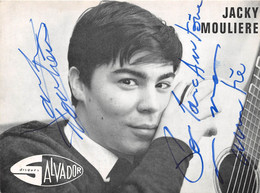 Jacky MOULIERE, Chanteur - Autographe - Dédicace - Autographs