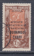 Oubangui N° 83 O Partie De Série : 1f. 75 Brun Et Brun-orange, Oblitération Légère Sinon TB - Gebraucht