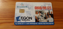 Phonecard Belgium - Aegon - Met Chip