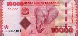 Tanzania (BOT) 10000 Shillings ND (2015) UNC Cat No. P-44b / TZ143b - Tanzanie