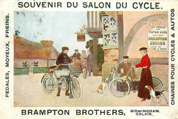 Moto Ancienne De Marque Type Modèle ? * CPA Publicitaire Illustrateur Salon Du Cycle * Motos Motocyclette - Publicité