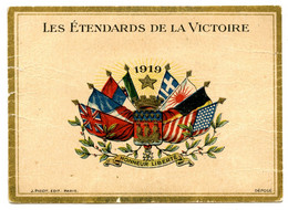 Calendrier Patriotique Année 1919.Les Étendards De La Victoire.Honneur Liberté.Drapeaux Alliés. - Small : 1901-20